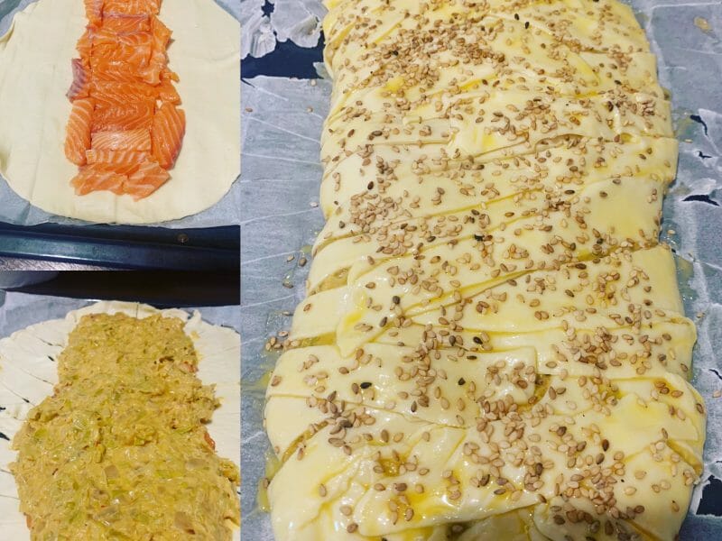Cliquez pour zoomer ! Feuilleté saumon et poireaux Thermomix par khadija_6