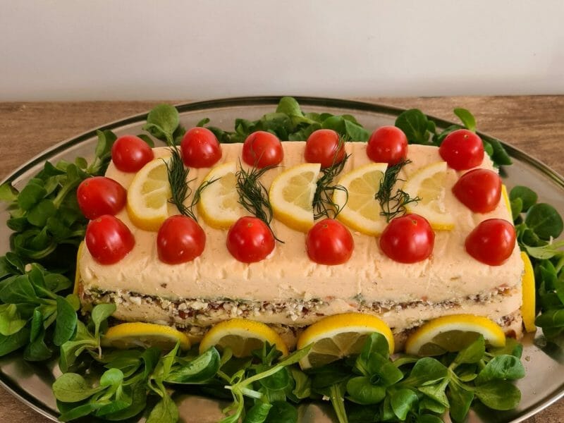 Terrine de saumon frais et fumé au Thermomix Cookomix