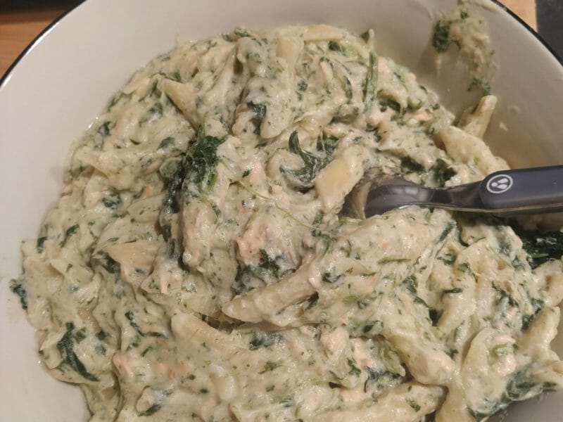 Cliquez pour zoomer ! One pot pasta – épinards et saumon fumé Thermomix par lucie2305