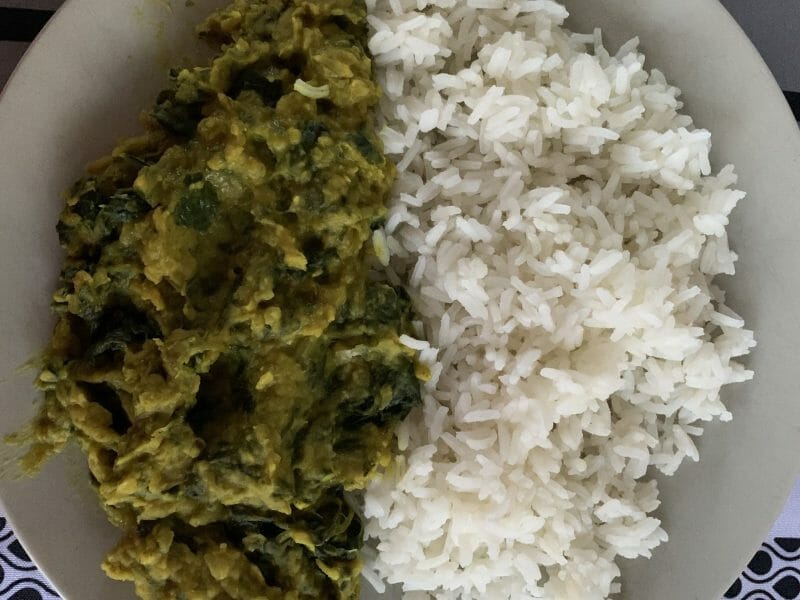 Cliquez pour zoomer ! Dhal d’épinards et de lentilles corail Thermomix par emysou