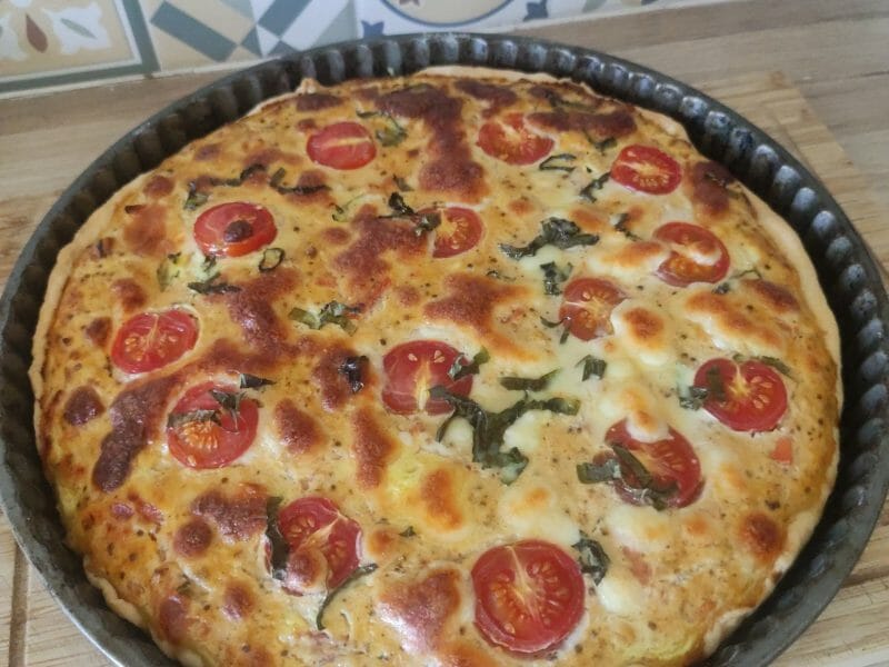 Cliquez pour zoomer ! Tarte au thon, tomate et moutarde Thermomix par yann_8