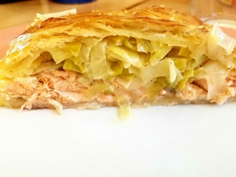 Cliquez pour zoomer ! Feuilleté saumon et poireaux Thermomix par amandine40
