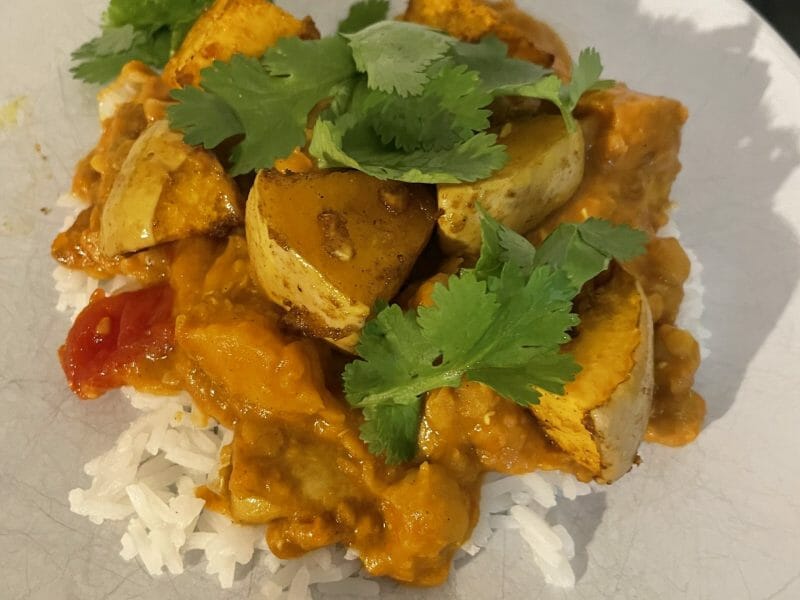 Cliquez pour zoomer ! Curry de butternut, pois chiches et lentilles Thermomix par ameliecook