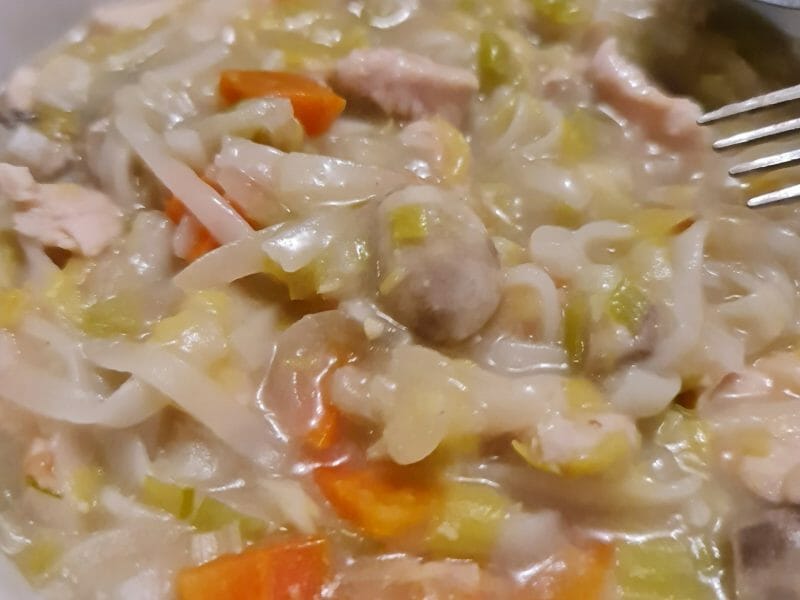 Cliquez pour zoomer ! Bouillon Chinois, poulet et poireaux Thermomix par clemenced