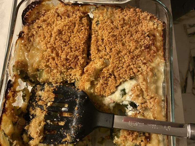 Cliquez pour zoomer ! Crumble courgettes, chèvre et lardons Thermomix par candice_2