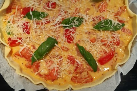 Cliquez pour zoomer ! Tarte au thon, tomate et moutarde au Thermomix