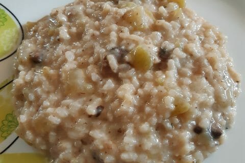 Cliquez pour zoomer ! Risotto champignons et courgettes au Thermomix