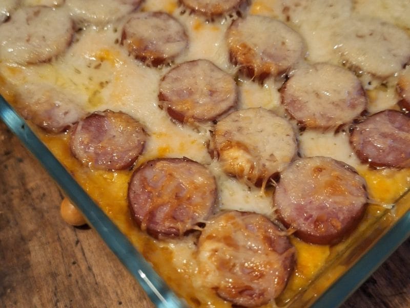Cliquez pour zoomer ! Gratin de butternut à la saucisse de Montbéliard Thermomix par morgane_33