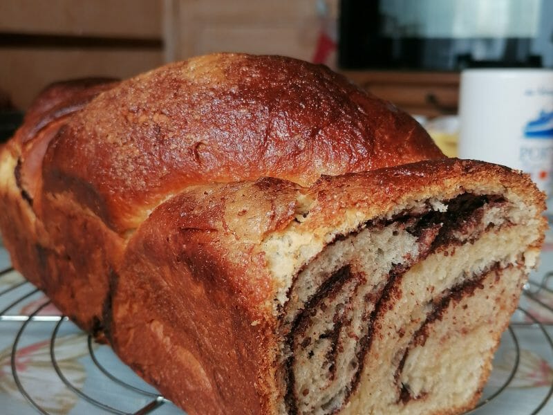 Cliquez pour zoomer ! Cozonac – Brioche roumaine aux noix et chocolat Thermomix par fieldgar70