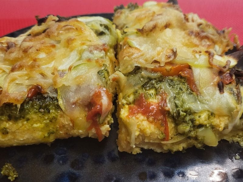 Cliquez pour zoomer ! Polenta au pistou, tomates séchées et courgettes Thermomix par SandrineT