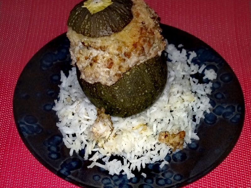 Cliquez pour zoomer ! Courgettes rondes farcies à la ricotta Thermomix par SandrineT