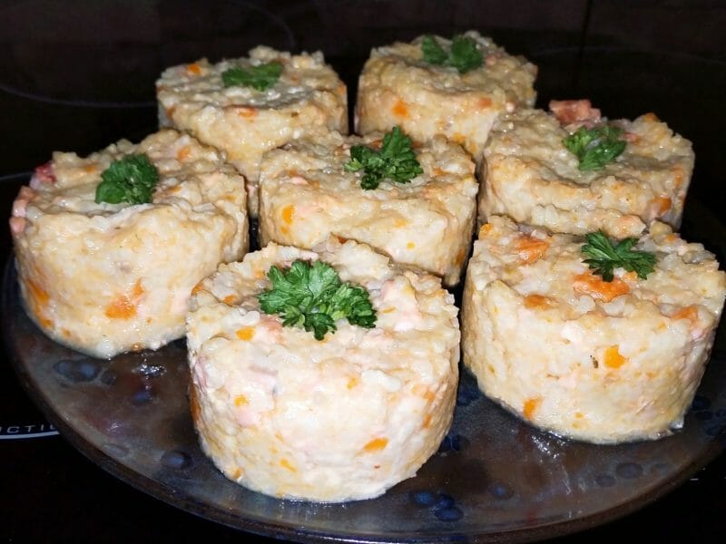 Cliquez pour zoomer ! Risotto carottes et saumon fumé Thermomix par SandrineT