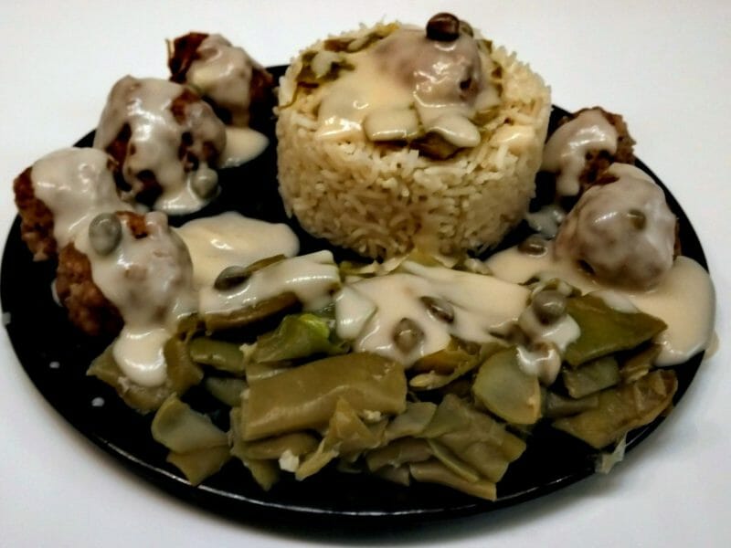 Cliquez pour zoomer ! Boulettes de viande sauce aux câpres Thermomix par SandrineT