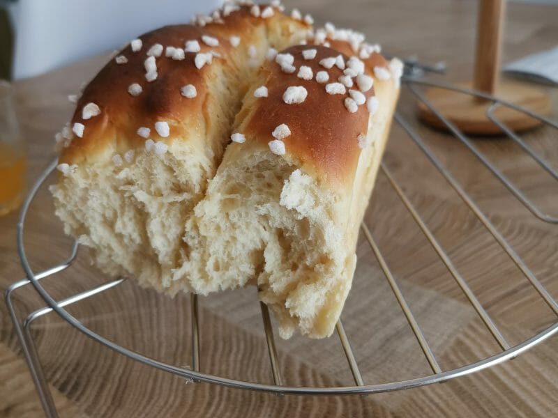 Cliquez pour zoomer ! Brioche sans beurre, sans oeufs Thermomix par mel_21
