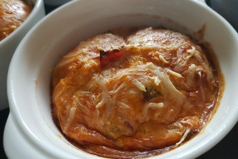 Cliquez pour zoomer ! Clafoutis cancoillotte, poireaux et chorizo Thermomix par Agnes25