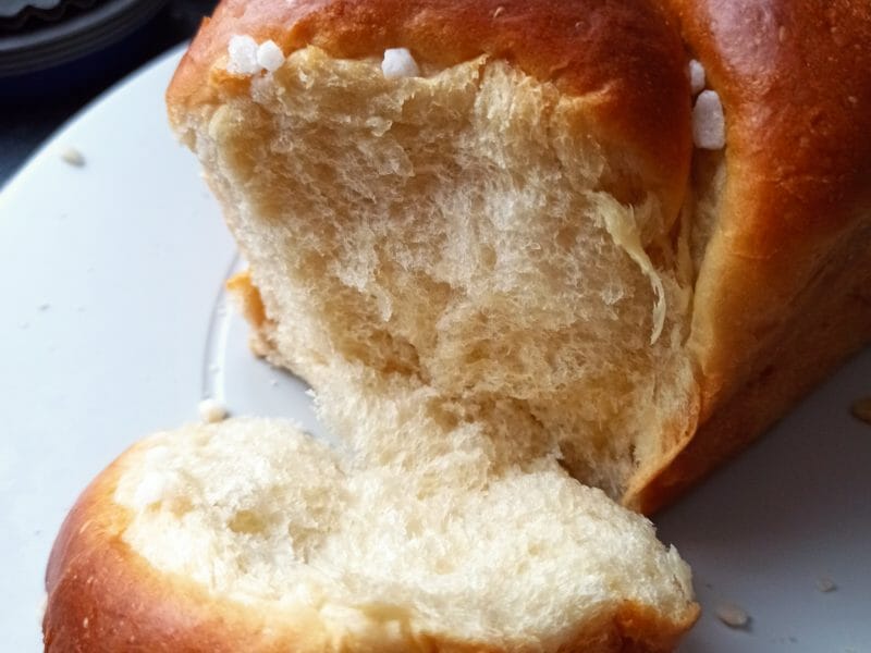 Cliquez pour zoomer ! Brioche sans beurre, sans oeufs Thermomix par muriel69110