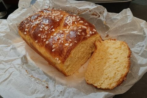 Cliquez pour zoomer ! Brioche tressée à la mie filante Thermomix par yoyo_44