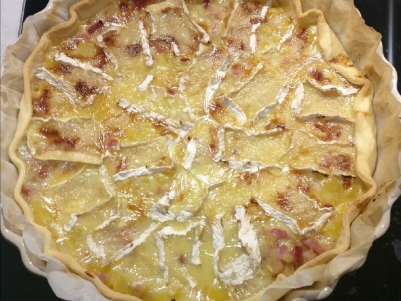 Cliquez pour zoomer ! Tarte au camembert, pommes et lardons Thermomix par Severine_78