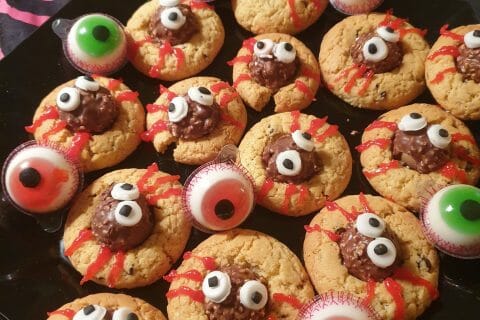 Cliquez pour zoomer ! Spider cookies (cookies araignées) Thermomix par Aude