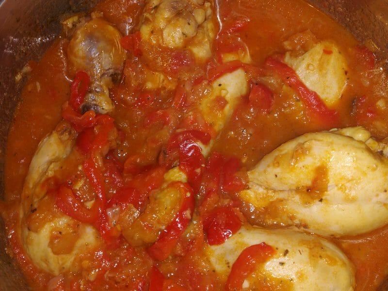 Cliquez pour zoomer ! Poulet au chilindrón Thermomix par lyzan