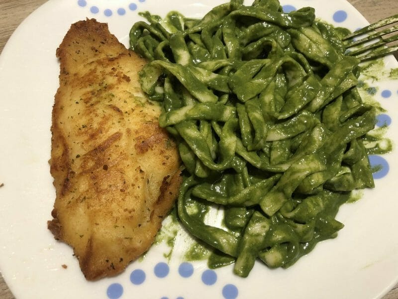 Cliquez pour zoomer ! Tagliatelles à la crème d’épinards Thermomix par winninat