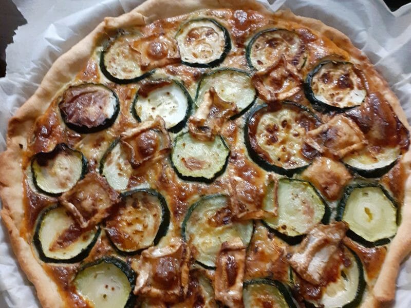 Cliquez pour zoomer ! Tarte courgettes, chèvre et pignons de pin Thermomix par nath_976