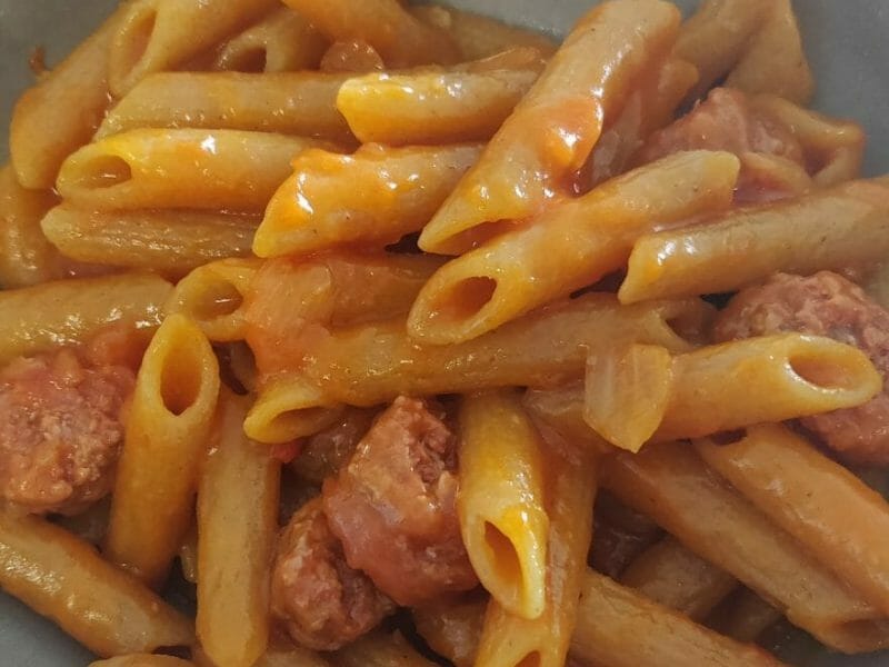 Cliquez pour zoomer ! Penne au chorizo Thermomix par Xomie2a