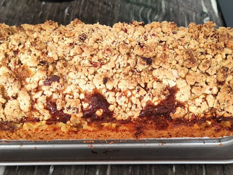 Cliquez pour zoomer ! Tarte aux pommes façon crumble Thermomix par manuelahm