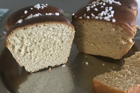 Cliquez pour zoomer ! Brioche sans beurre, sans oeufs au Thermomix