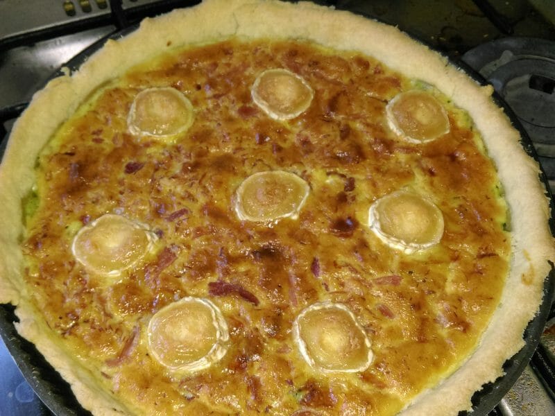 Cliquez pour zoomer ! Tarte courgette, jambon & chèvre Thermomix par Noushuit
