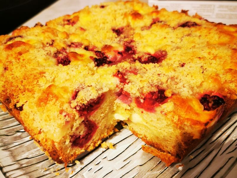 Cliquez pour zoomer ! Gâteau poires, framboises et ricotta Thermomix par Tim Tim