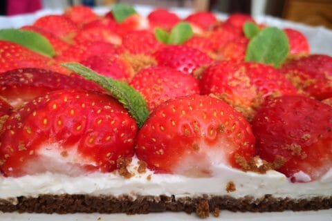 Cliquez pour zoomer ! Tarte aux fraises sans cuisson Thermomix par marylou_pgs