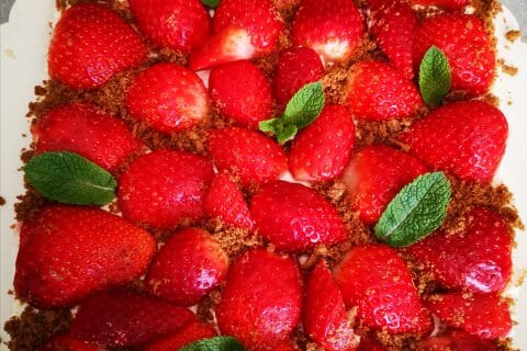 Cliquez pour zoomer ! Tarte aux fraises sans cuisson Thermomix par marylou_pgs