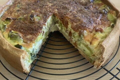 Cliquez pour zoomer ! Gâteau poireaux, lardons et fromage Thermomix par Sansan