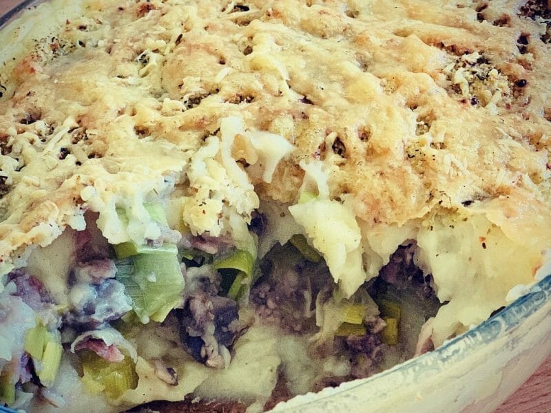 Cliquez pour zoomer ! Parmentier de poireaux Thermomix par Sansan