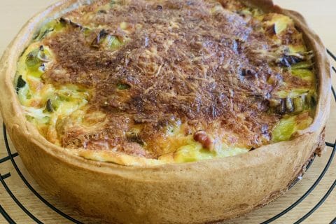 Cliquez pour zoomer ! Gâteau poireaux, lardons et fromage Thermomix par Sansan