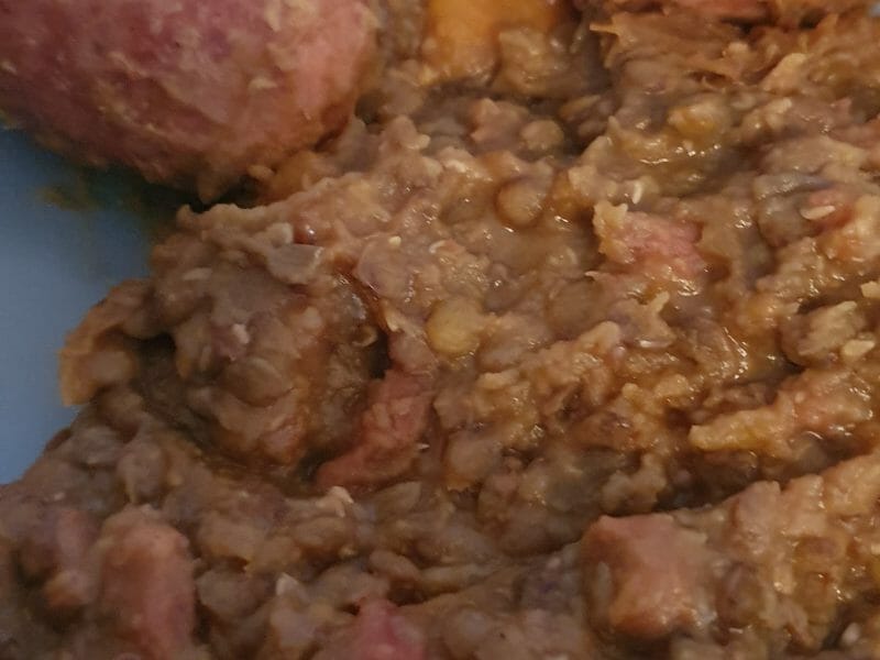 Cliquez pour zoomer ! Lentilles et ses saucisses Thermomix par morganegabriel