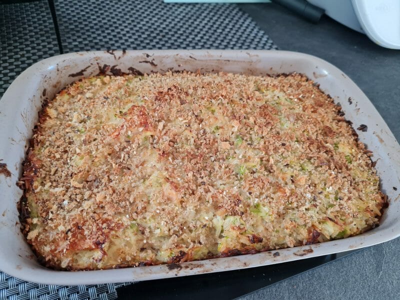 Cliquez pour zoomer ! Gratin de perles, saumon et courgettes Thermomix par morganegabriel