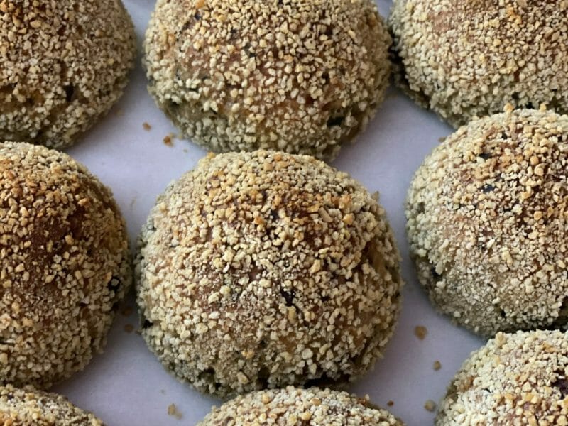 Cliquez pour zoomer ! Boulettes d’aubergines au parmesan Thermomix par liloumagaz