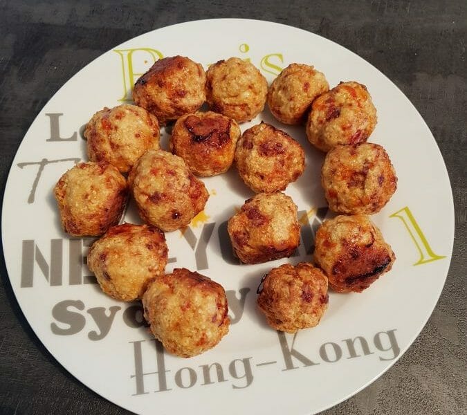 Cliquez pour zoomer ! Boulettes de poulet au chorizo Thermomix par JulieLudo