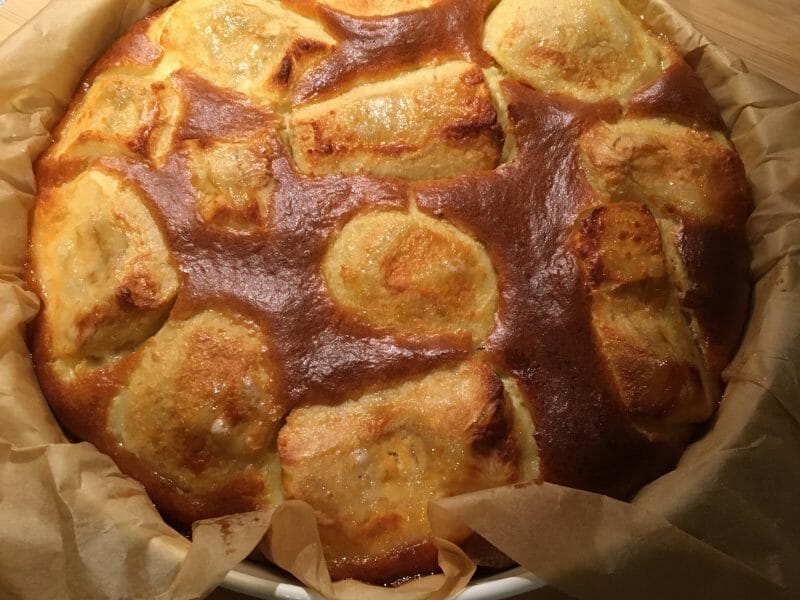 Cliquez pour zoomer ! Flognarde aux pommes (clafoutis aux pommes) Thermomix par Boulette@Croquette