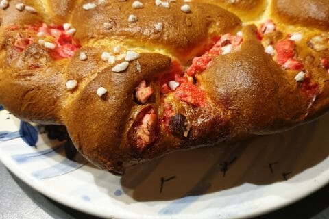 Cliquez pour zoomer ! Brioche aux pralines roses Thermomix par sophiehumbert67