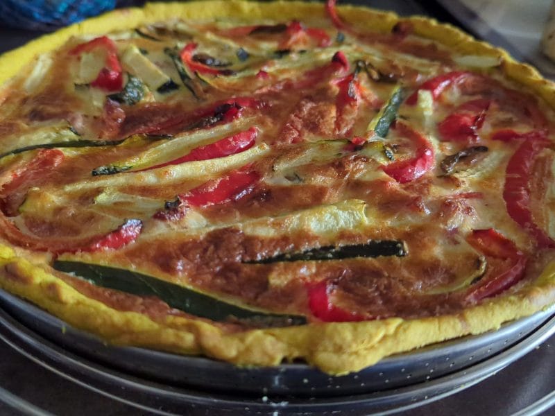 Cliquez pour zoomer ! Quiche poivrons et courgettes Thermomix par Vincent
