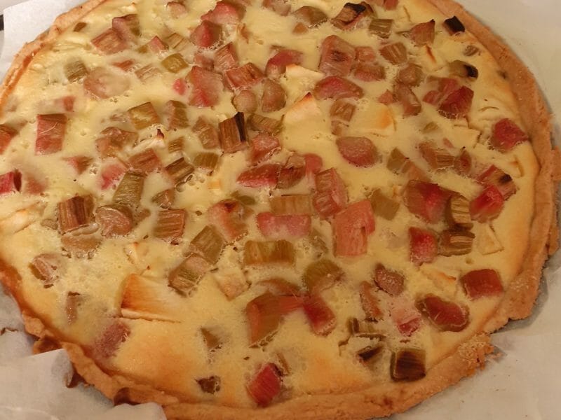 Cliquez pour zoomer ! Tarte à la rhubarbe Thermomix par capit21