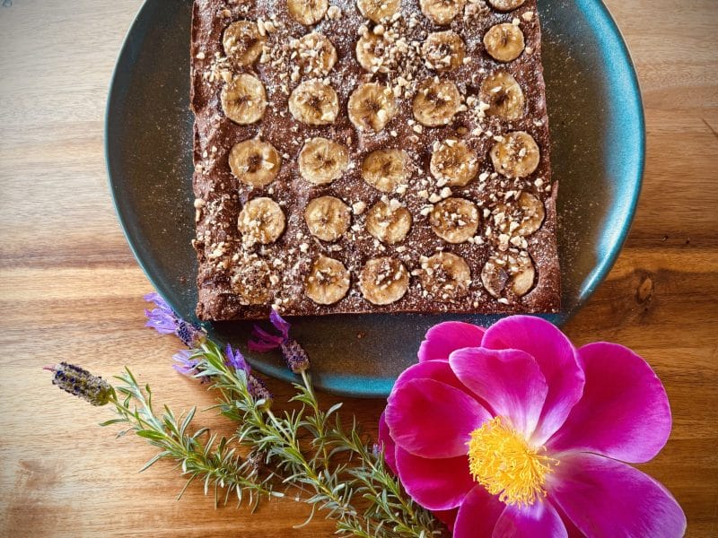 Cliquez pour zoomer ! Brownie fondant choco-banane Thermomix par christelleb1