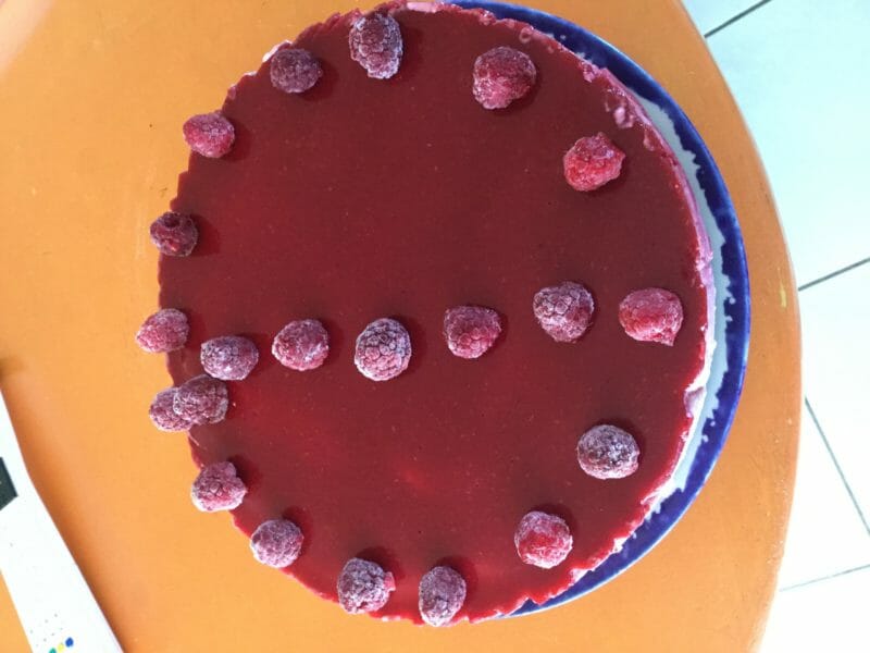Cliquez pour zoomer ! Bavarois aux framboises Thermomix par tata12