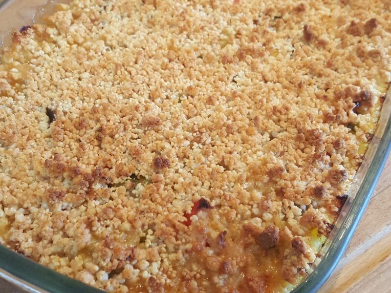 Cliquez pour zoomer ! Crumble aux légumes provençaux Thermomix par melo33112