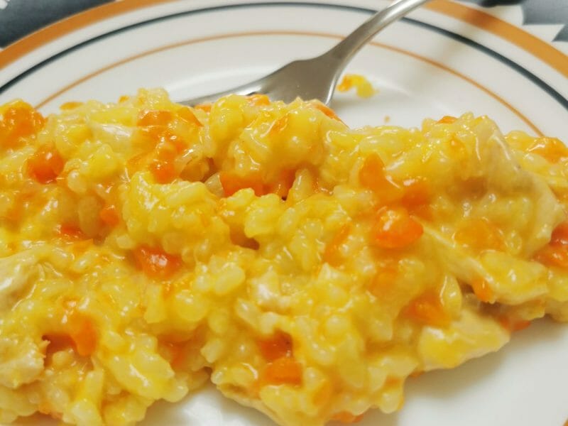 Cliquez pour zoomer ! Risotto aux carottes et parmesan Thermomix par Lydie