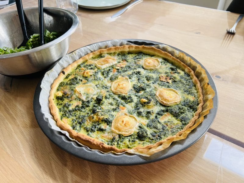 Cliquez pour zoomer ! Tarte épinards, saumon et chèvre Thermomix par adeszo