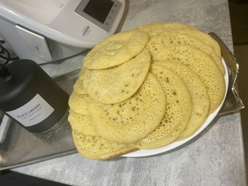 Cliquez pour zoomer ! Baghrir – Crêpes mille trous Thermomix par Bibi